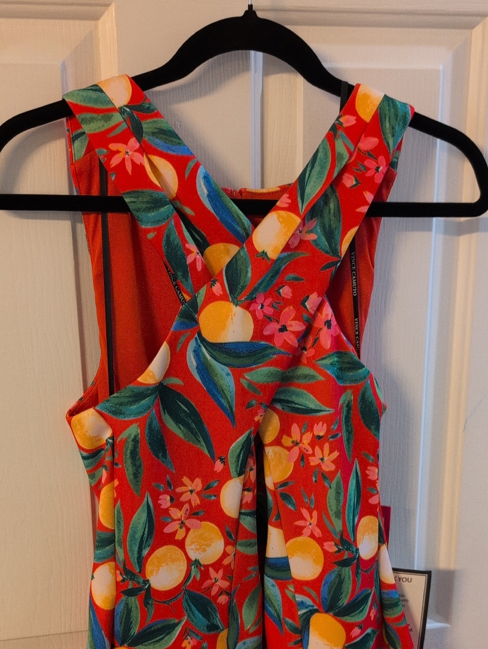 NWT Vince Camuto Dress with Citrus Print - Picture 4 of 14